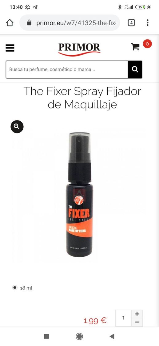 Moda Spray Fijador de Maquillaje W7 