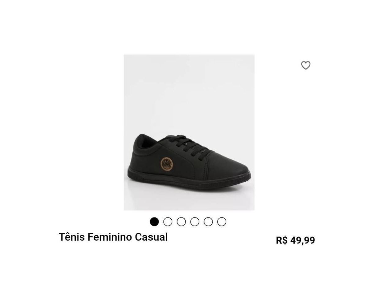 Fashion Tênis feminino preto casual da loja Marisa