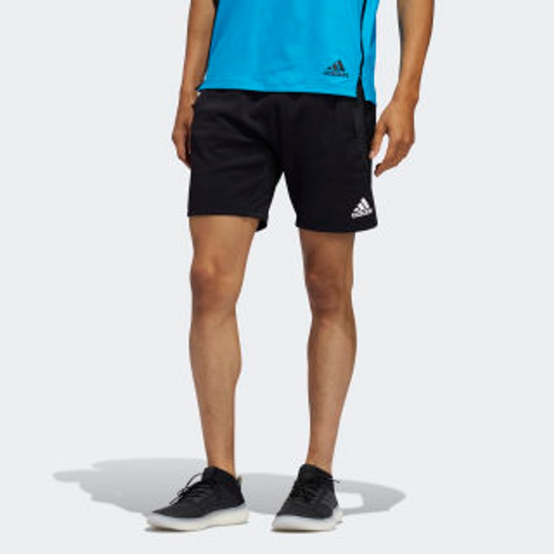 Moda Bermuda - Preto adidas - treino/corrida 