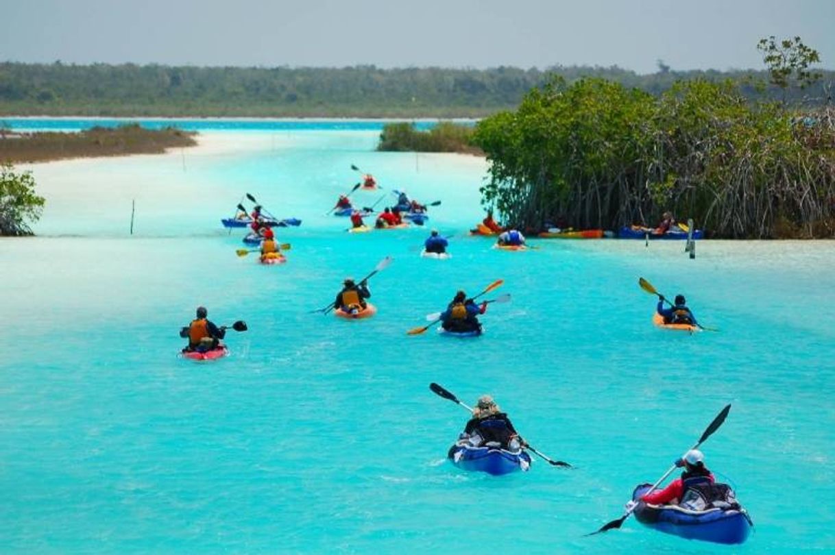 Lugar Los Rapidos laguna de Bacalar