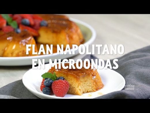 Flan napolitano en microondas| Recetas Nestlé