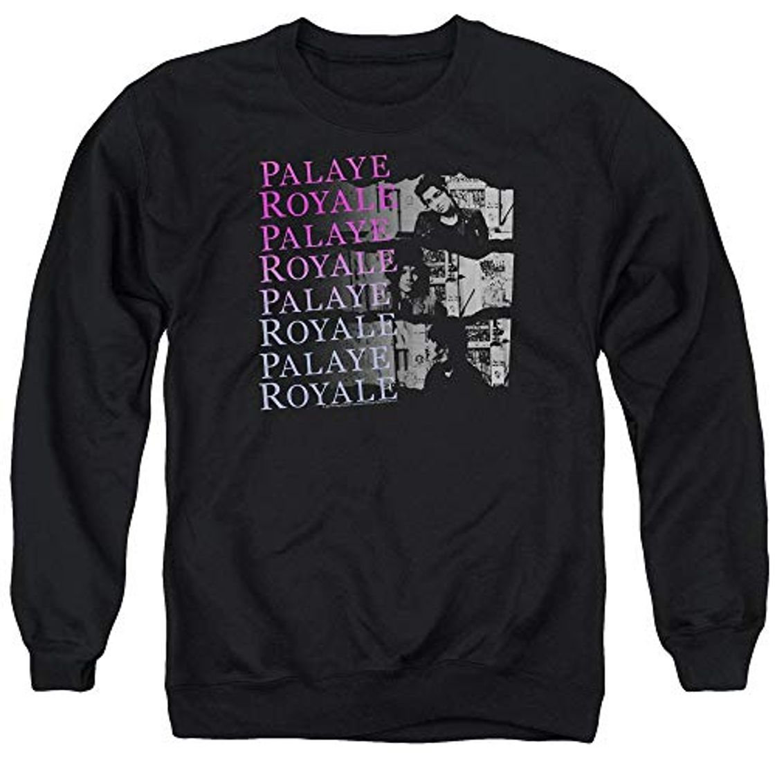 Fashion Palaye Royale Torn-Sudadera de cuello redondo para adulto