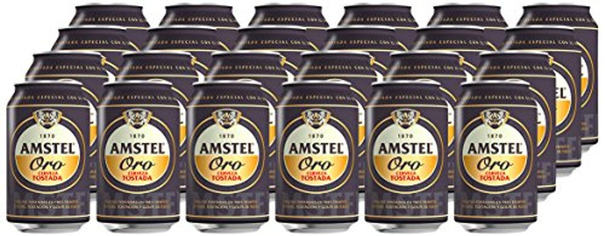 Product Amstel Oro Cerveza - Caja de 24 Latas x 330 ml -