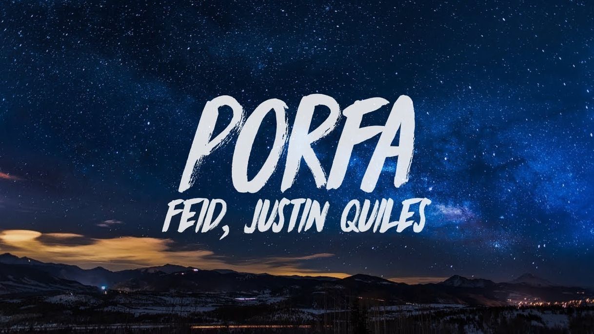 Canción PORFA