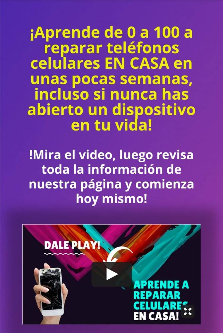 Moda Curso de Reparación de celulares. 2021. Te interesa? sigue e