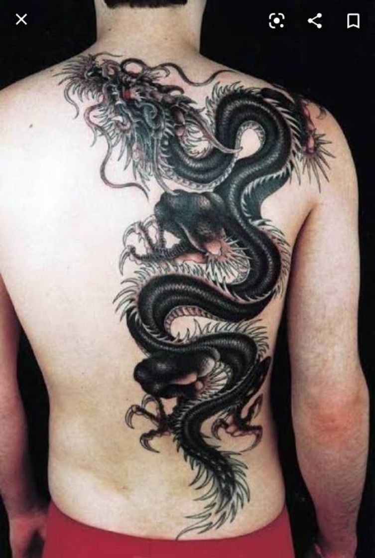 Moda tatuagens de dragões chineses