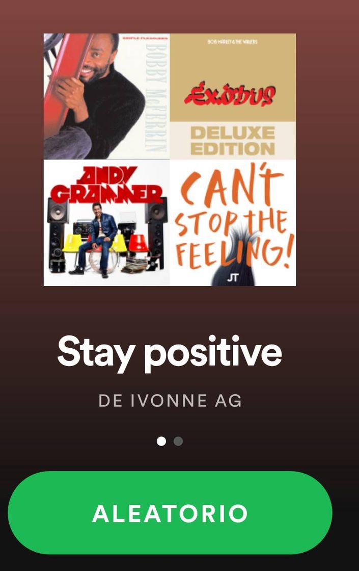 Canción Stay positive ☺😊