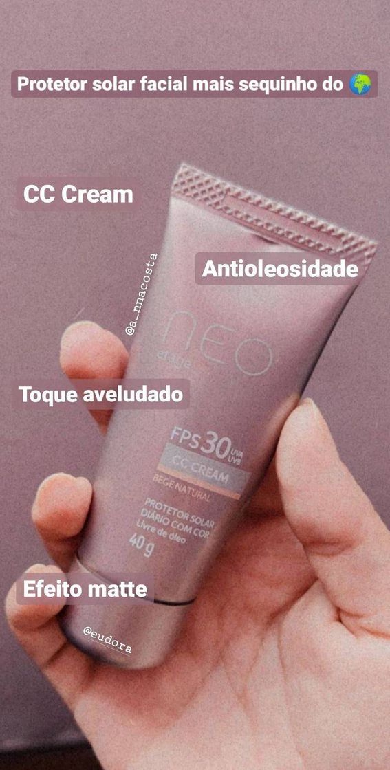 Moda Protetor solar facial eudora