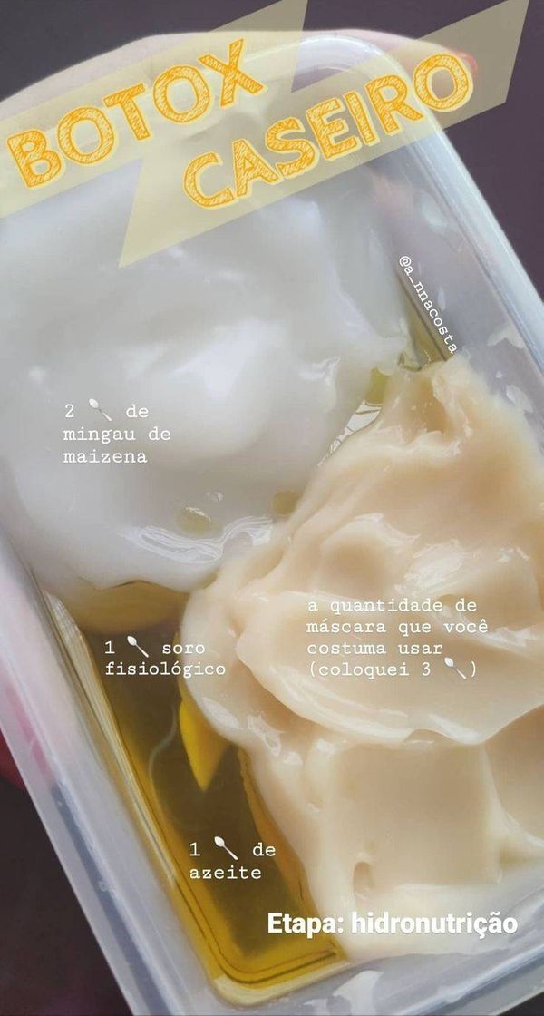 Botox capilar caseiro