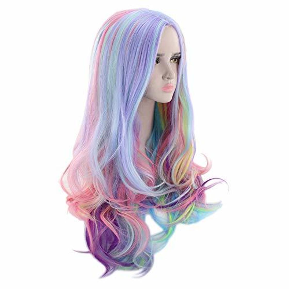 Social Pelucas mujer Peluca ondulada larga Mujer pelucas para disfraces Cosplay Niña pelucas