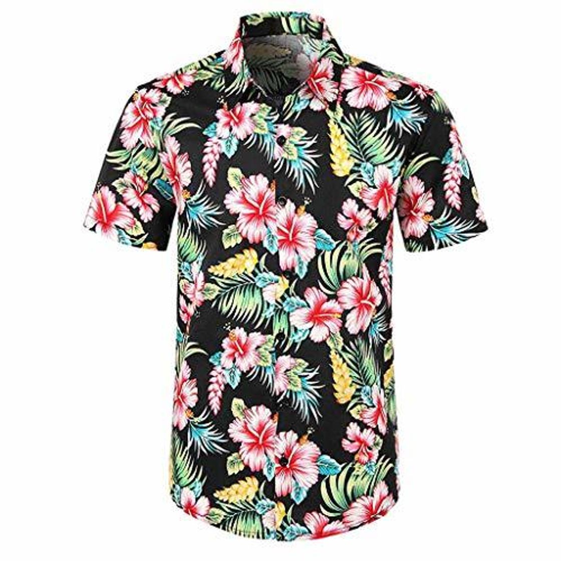 Social YEBIRAL Polos Manga Corta Hombre Manga Corta Básico Polo con Botones Camisa