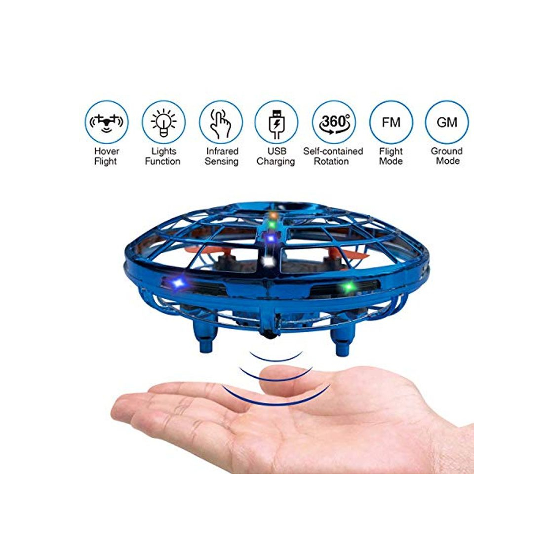 Social BELLA BEAR Mini Drone UFO Juguetes voladores con Luces LED Dos Modos