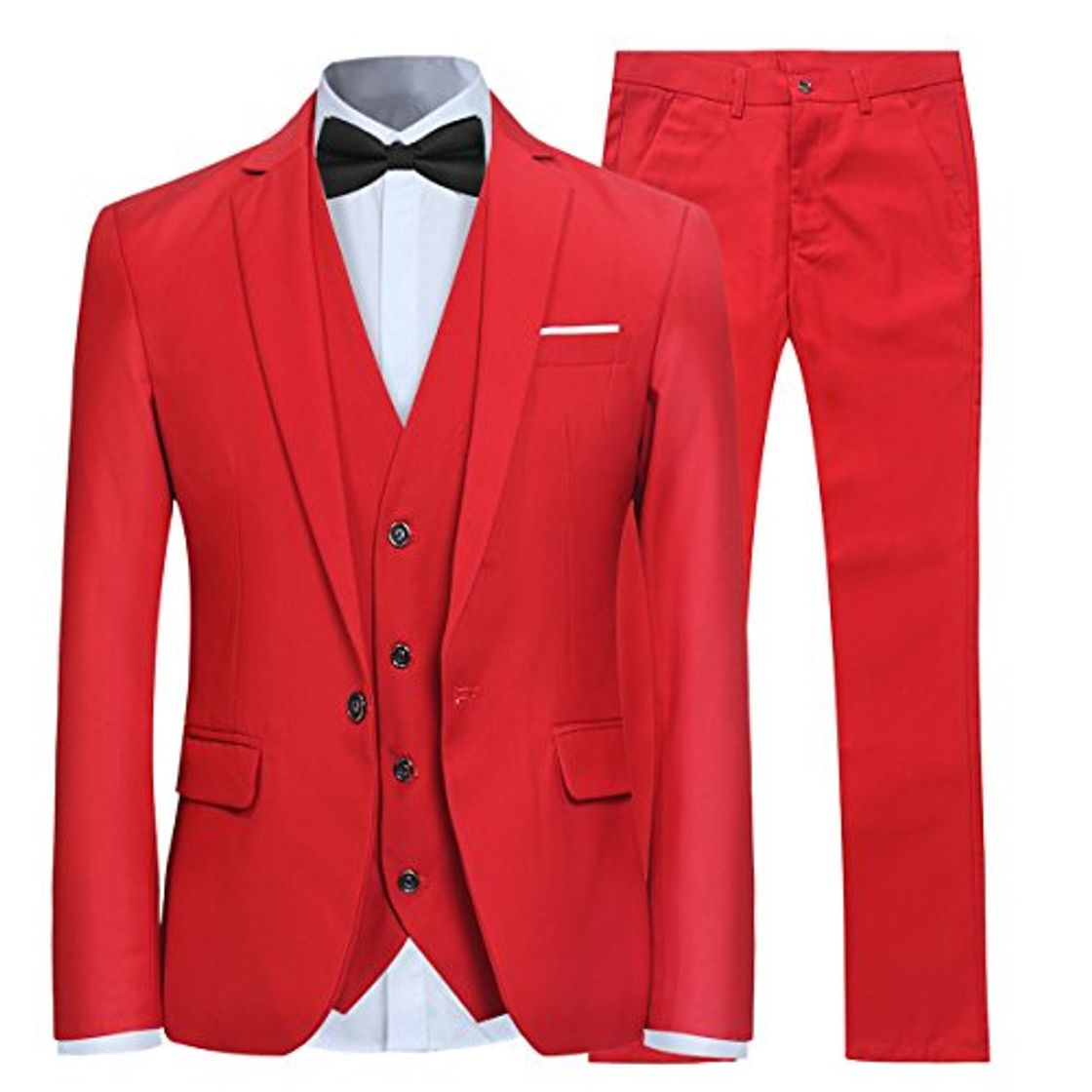 Product Trajes para Hombre 3 Piezas Slim Fit Boda Esmoquin Formal Un botón