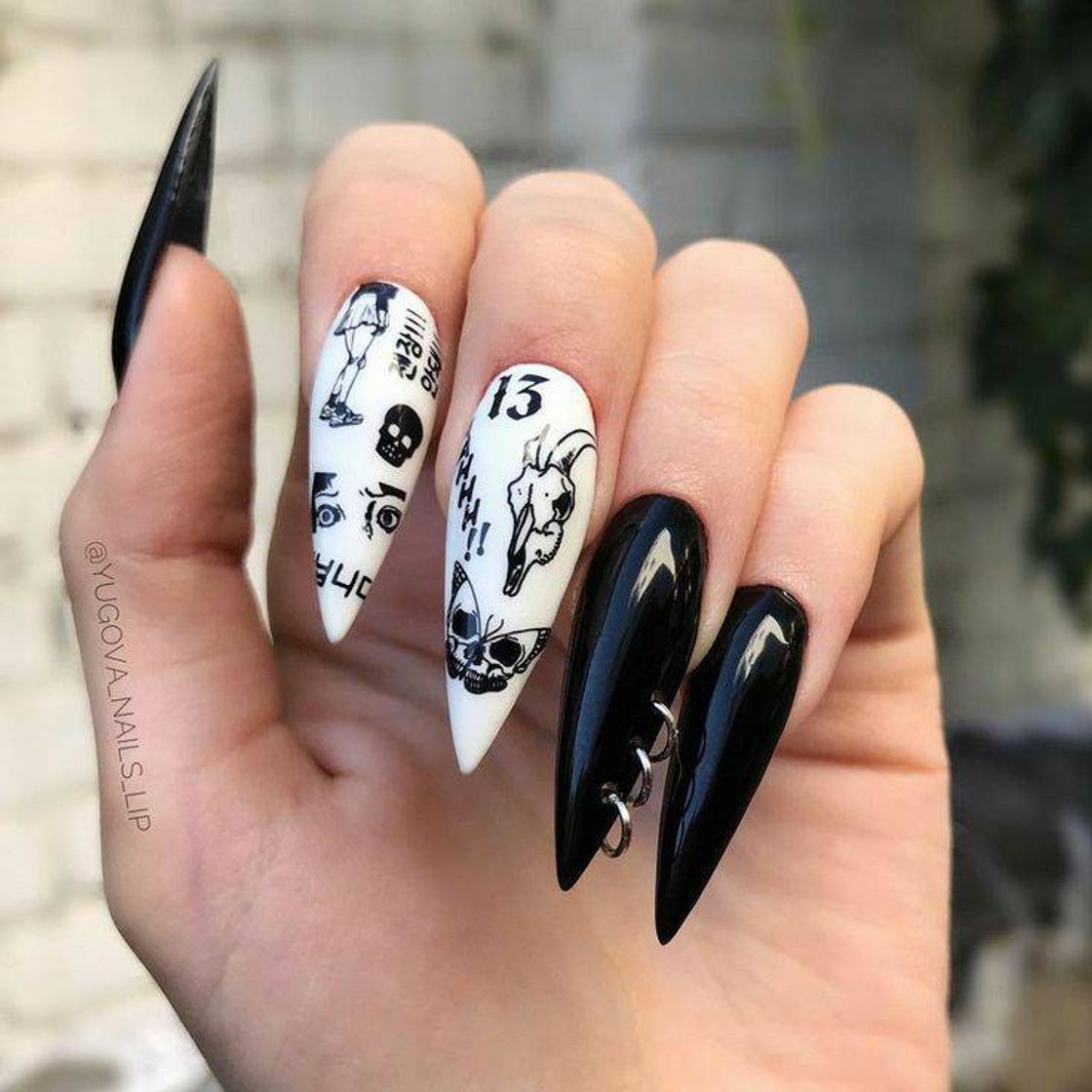 Moda Unhas E-Girl☠️💕