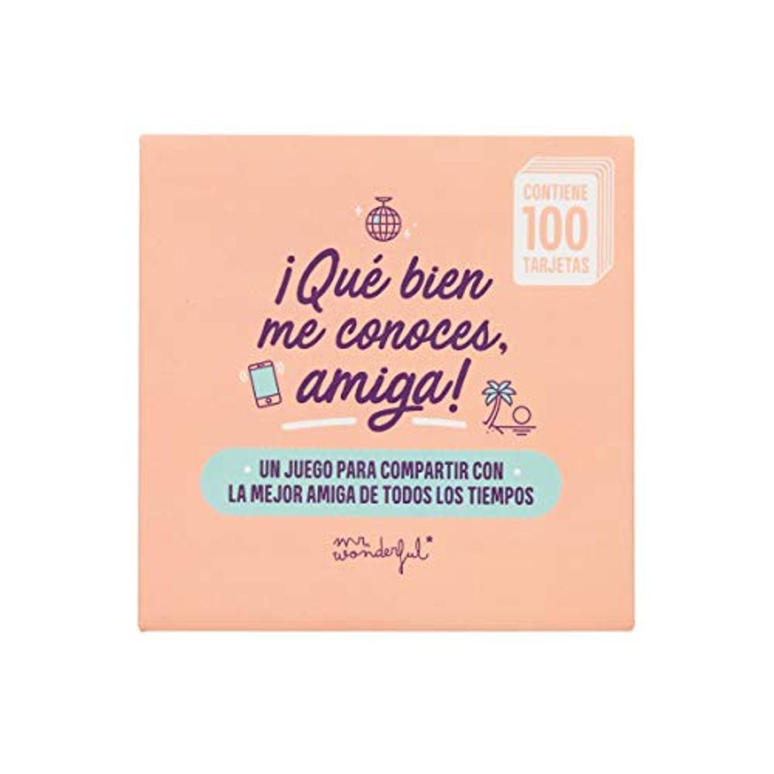 Lugar Mr. Wonderful WOA10016ES Juego de Cartas - Qué Bien me Conoces