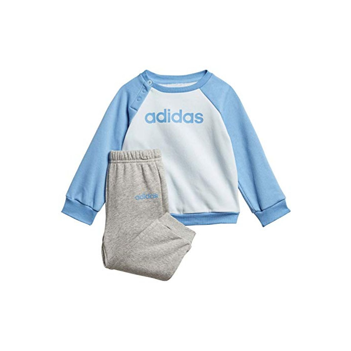 Moda adidas I Lin Jogg FL Conjunto Deportivo, Unisex bebé, matcie/azusue/Brgrin, 80