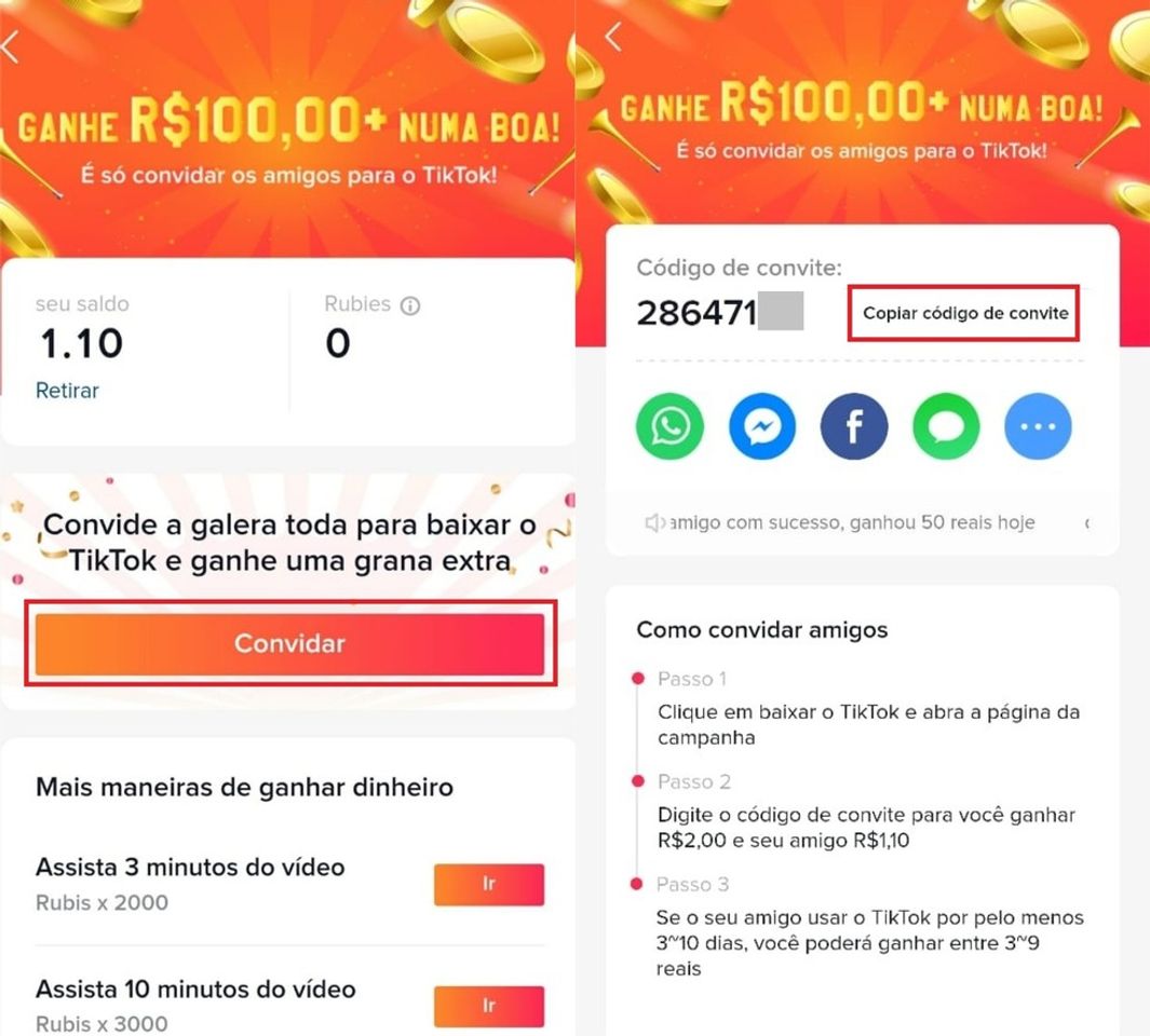 App App de compartilhamento de vídeos que você pode ganhar money