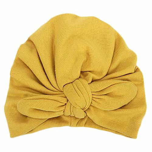 Fashion Mitlfuny Sombreros de bebé Unisex Orejas de Conejo Turbante Nudos Diadema Gorro