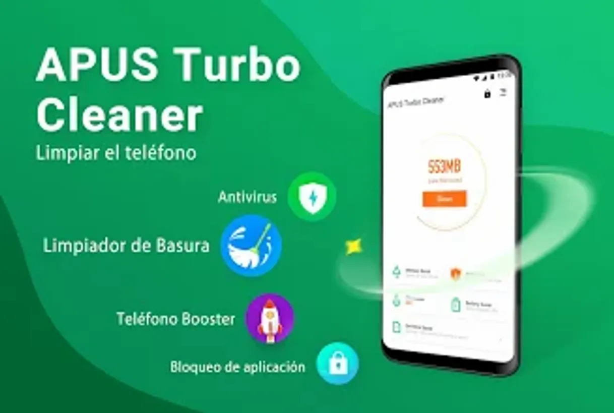 App APUS Turbo Cleaner - Limpador de Lixo, Antivírus