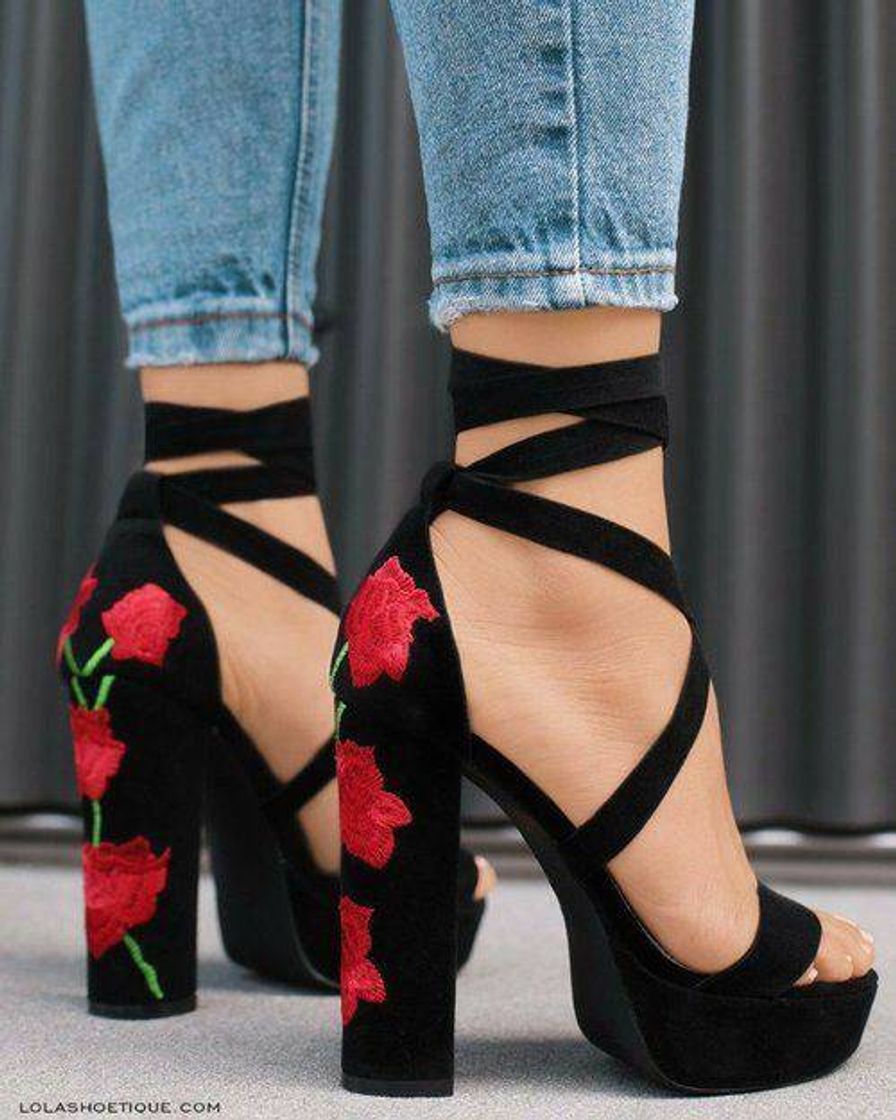 Fashion SALTO FLOR ROSA 👠🌹