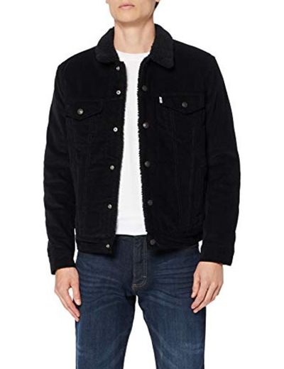 Levi's Type 3 Sherpa Trucker Chaqueta, Negro