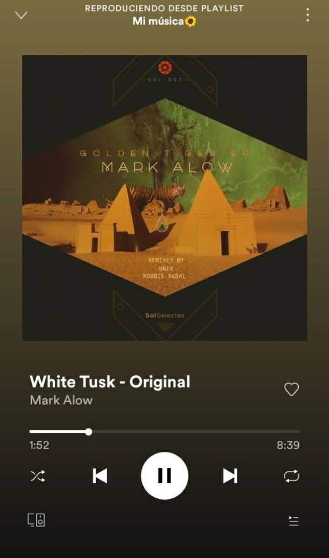 Canción White tusk original mix - Mark Alow 