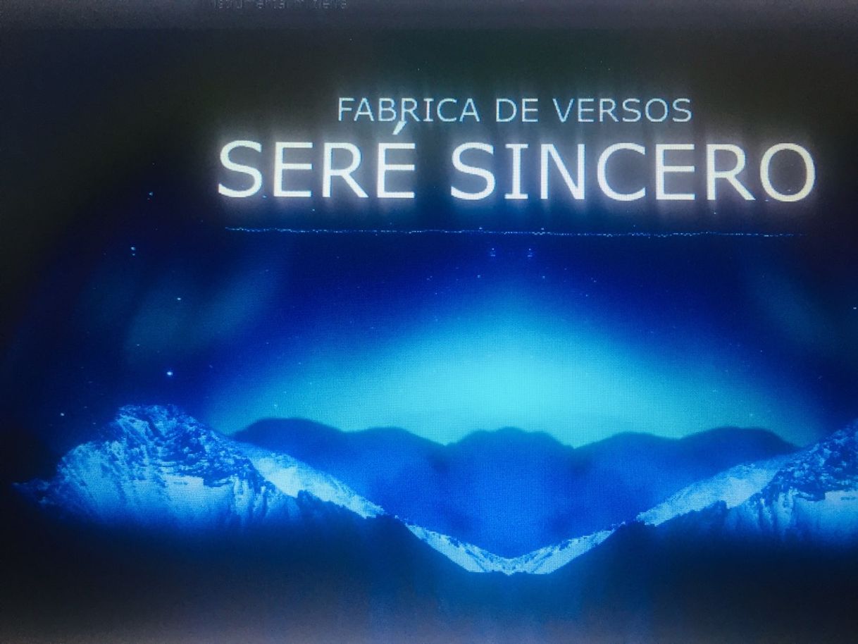 Music Seré sincero - Fábrica de versos 