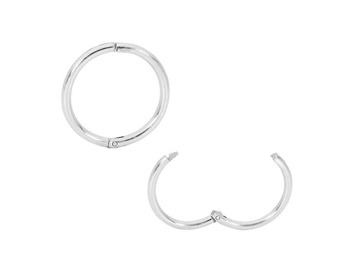 Social Pendientes de aro de plata de ley de 13 mm fabricados en Australia