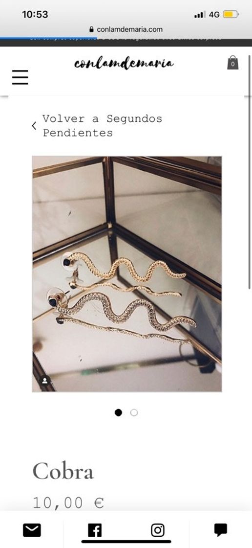 Social PENDIENTES SNAKE