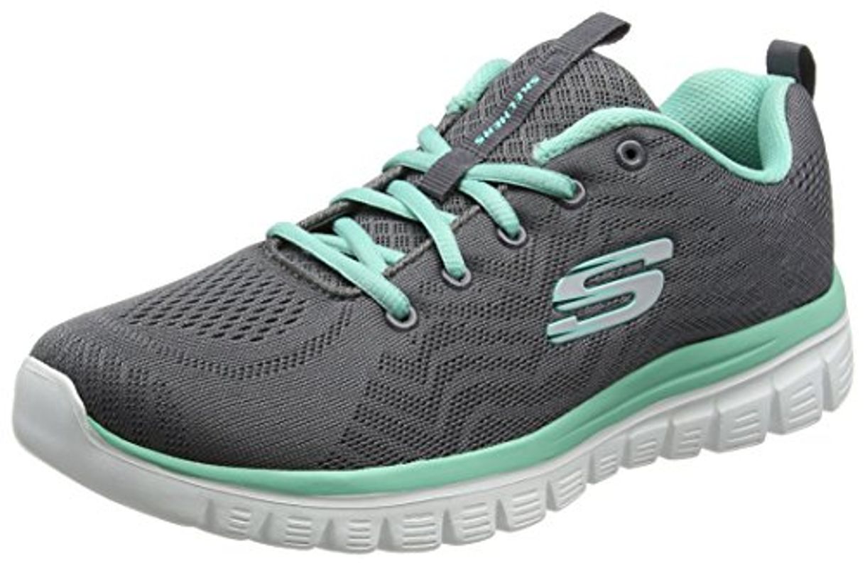 Fashion Skechers Women 12615 Low-Top Trainers, Grey