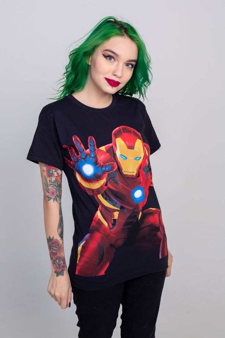 Moda Camiseta Homem De Ferro Super Heroes