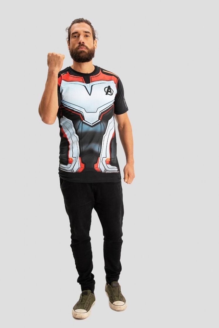 Moda Camiseta Vingadores Peitoral Filme