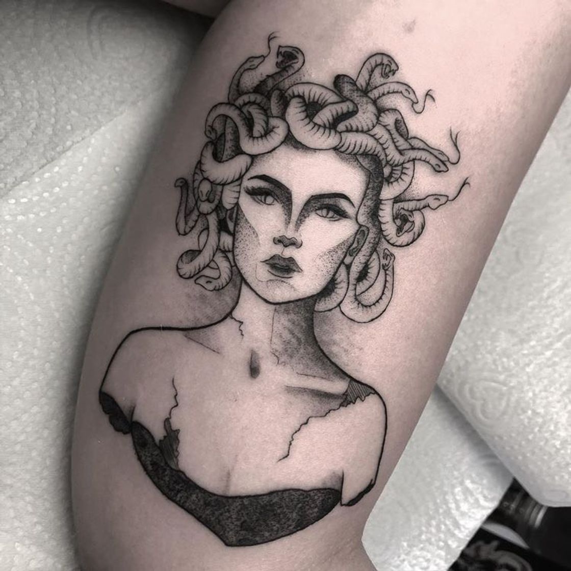 Fashion Tatuagem da Medusa 