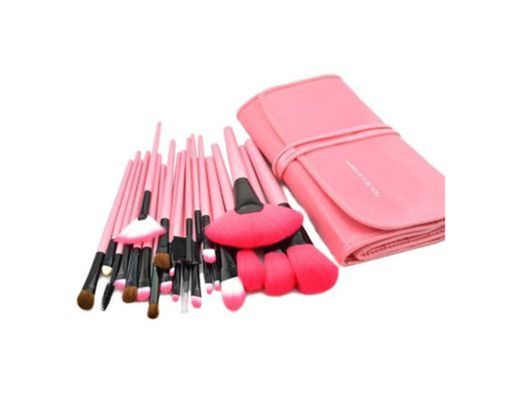 Afunti® 24Pcs Set de Brochas de maquillaje Kit de pinceles cepillos cosméticos