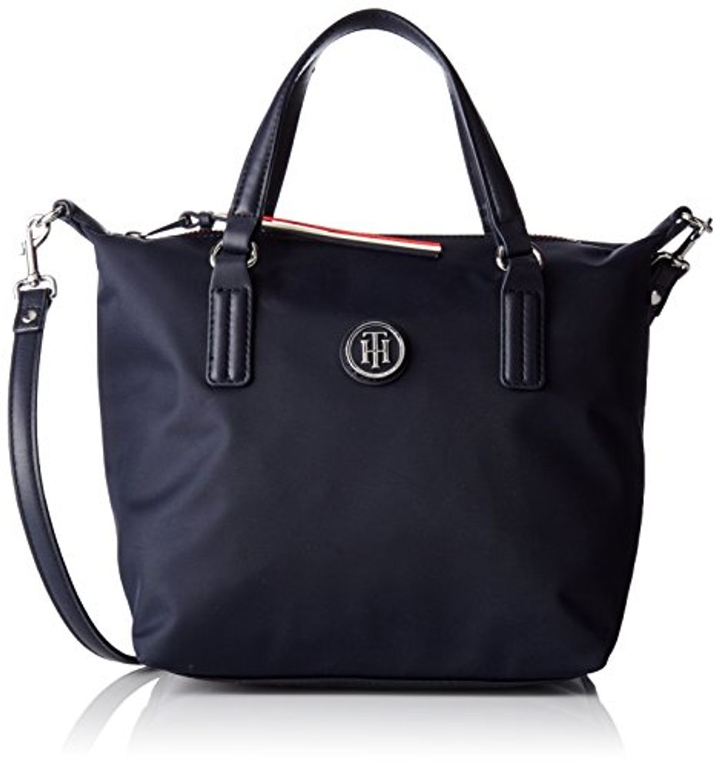 Fashion Tommy Hilfiger Poppy Small Tote, Bolso Totes para Mujer, Azul