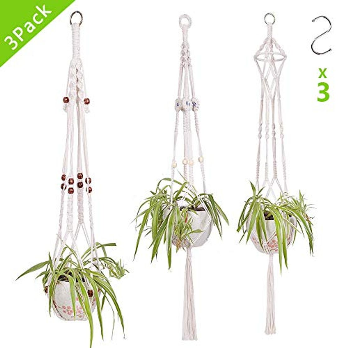 Products SUCHDECO 3Pcs Colgador para Plantas Macrame