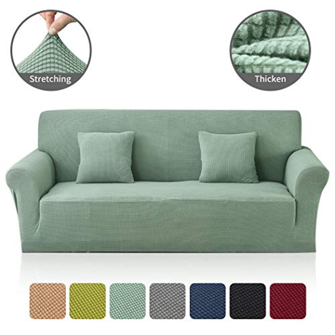 Product Ihoming Jacquard Knitted Slipcover Stretch Sofa Cover para Sala de Estar Spandex Fabric Protector de Muebles