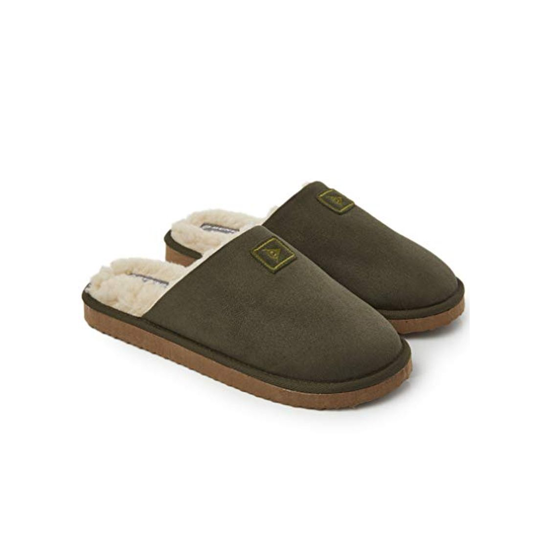 Products Dunlop Zapatillas Casa Hombre, Memory Foam Pantuflas Peluche Abiertas, Zapatillas De Estar