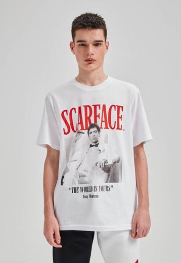 Playera Scarface blanca 