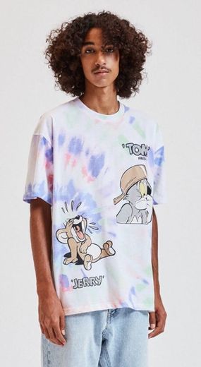 Playera Tom & Jerry tie dye 