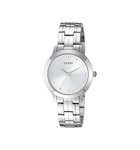 GUESSS Stainless Steel Crystal Bracelet Watch. Color: Silver-Tone