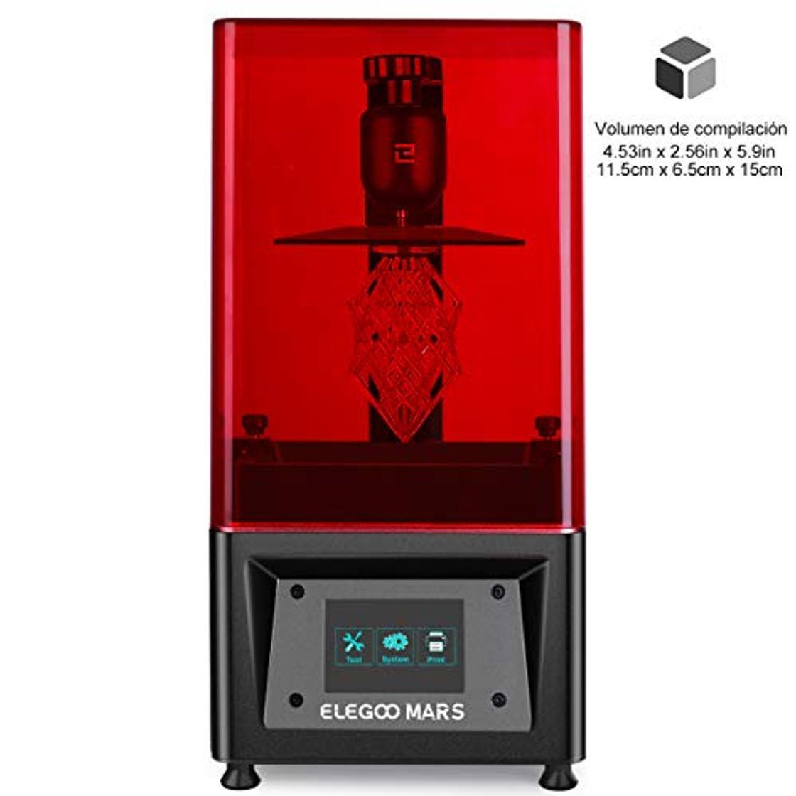Social ELEGOO MARS Impresora 3D UV Fotocurado con 3.5" Pantalla Táctil Inteligente de