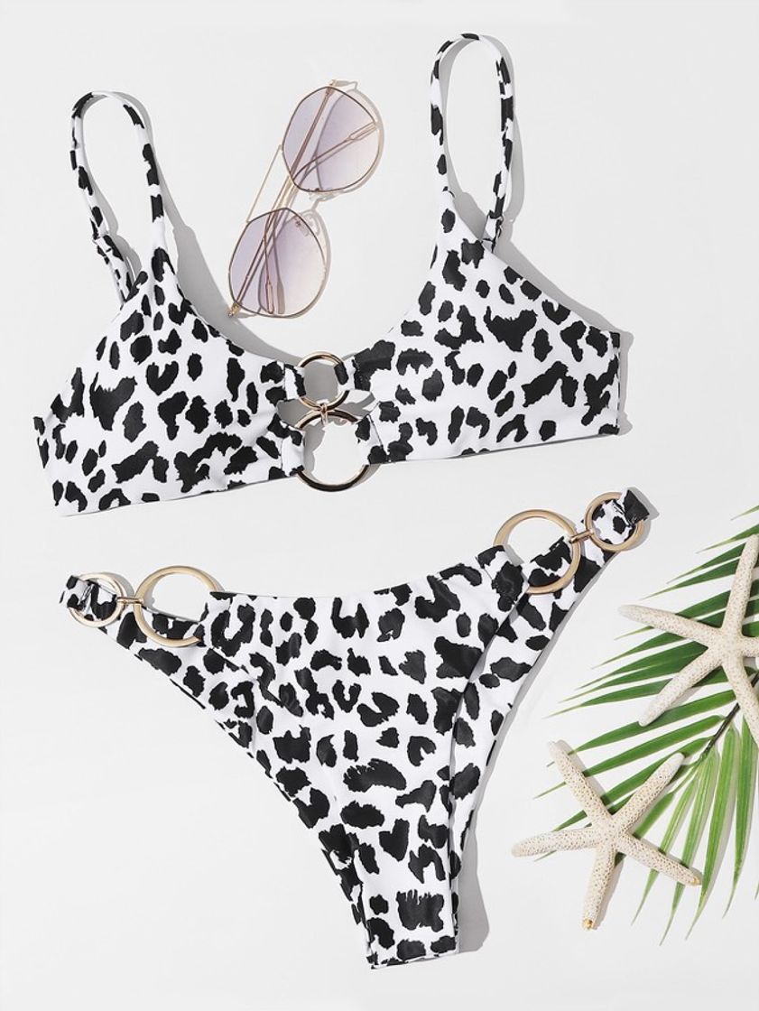 Fashion Bikini estampado animal