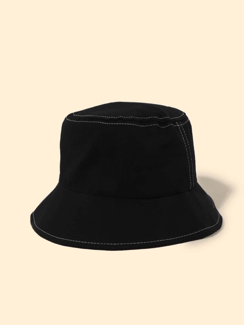 Moda Sombrero cubo negro