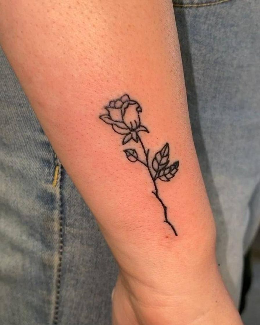 Fashion Tatuagem de uma 🌹