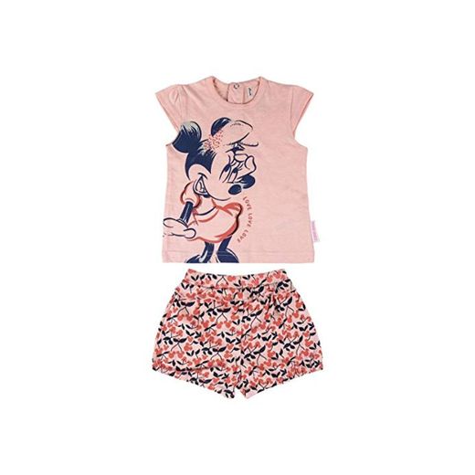 Cerdá Conjunto Bebe Niña Verano de Minnie Mouse Disney-12 Camiseta Algodon Juego