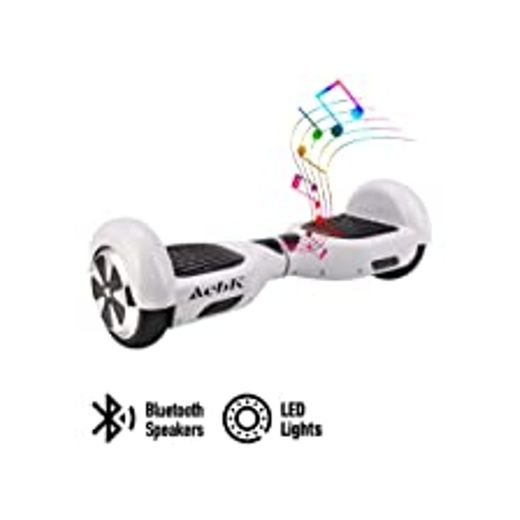 ACBK - Patinete Eléctrico Hover Autoequilibrio con Ruedas de 6.5" (Altavoces Bluetooth