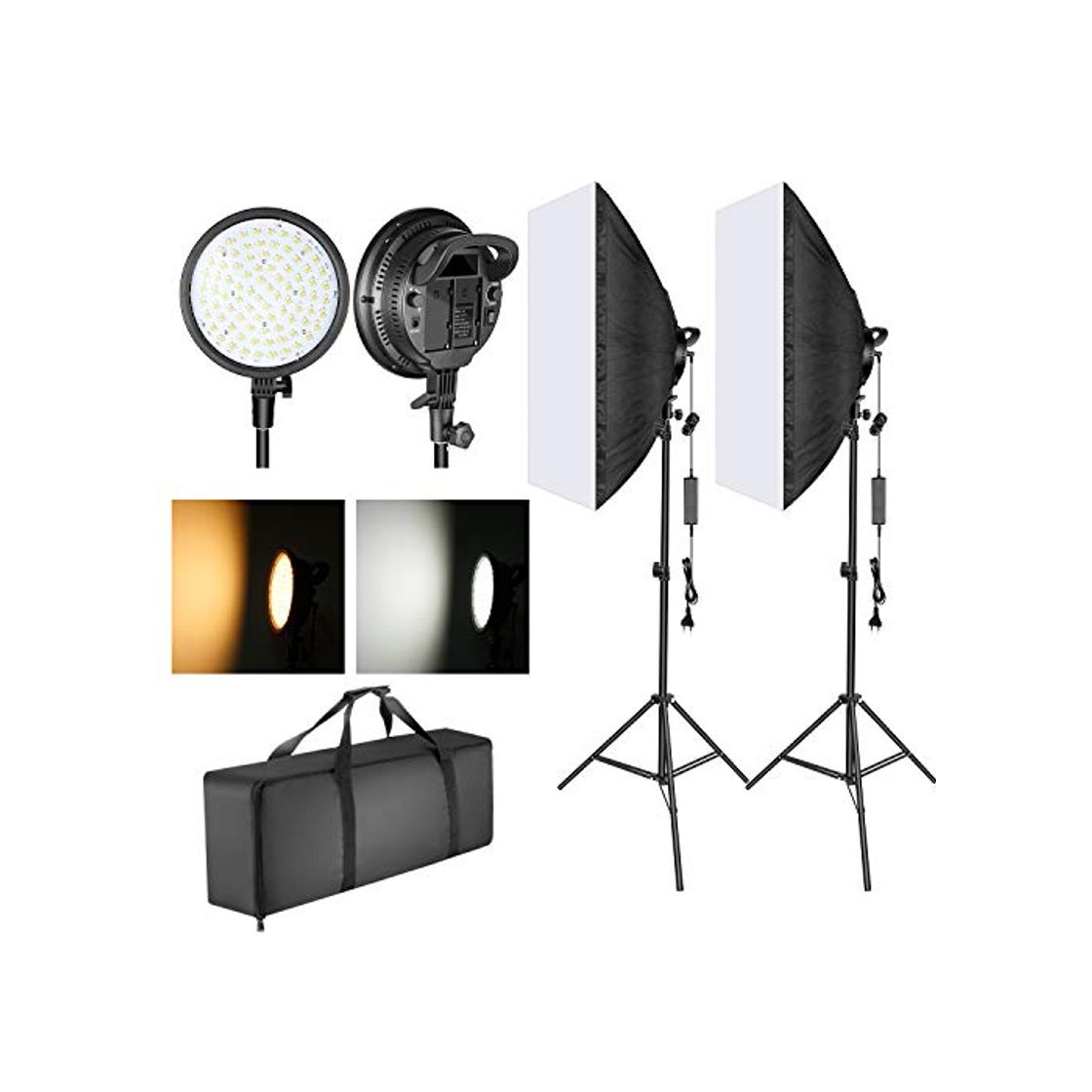 Social Fotografía de iluminación LED GVM 90W, CRI 97