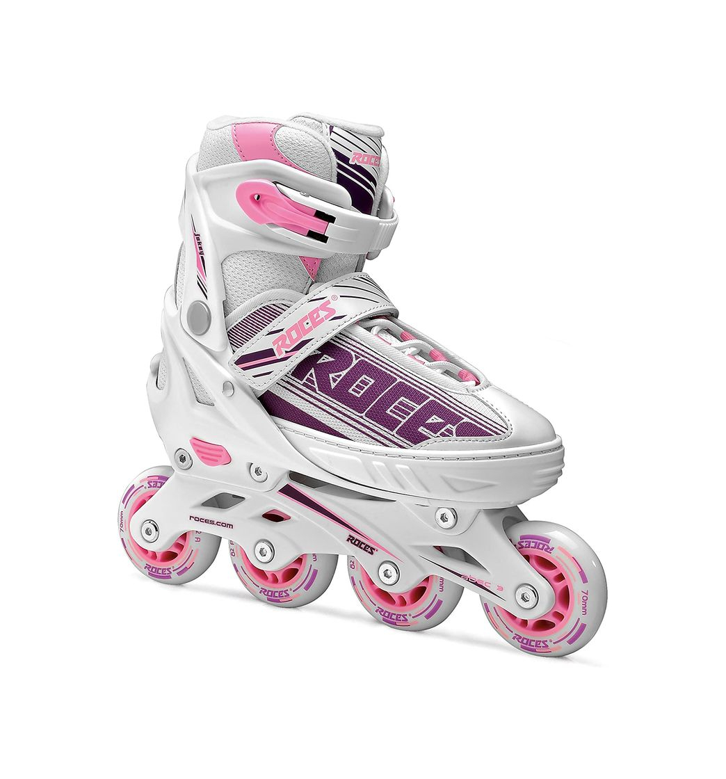 Producto Roces Jokey 3.0 Girl Patines en línea para niño, Niñas, Color Blanco