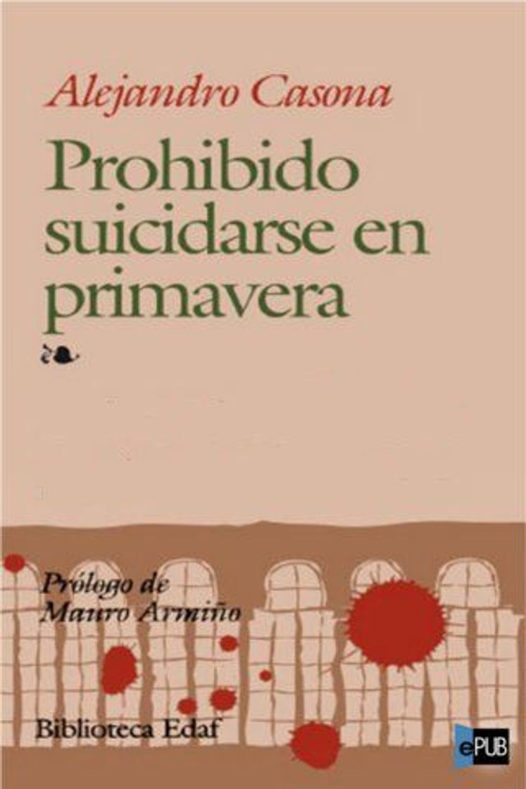 Book Prohibido Suicidarse En Primavera.